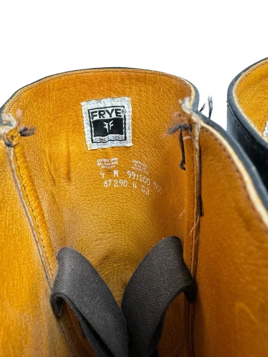 Frye | Vintage 1990’s Campus 14L Boot in Black Leather 9 - Picture 5 of 13